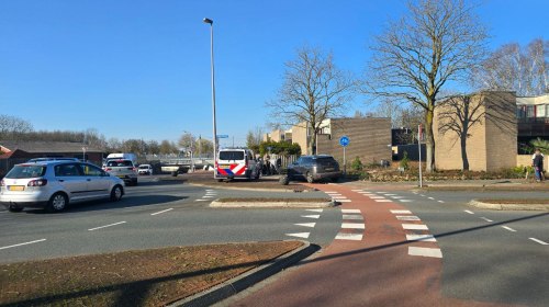 Fietser gewond na valpartij op rotonde Holterstraatweg Rijssen