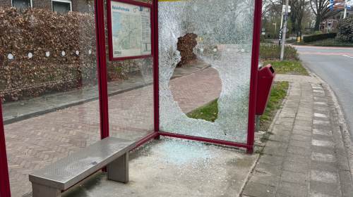 Vandalisme bij bushaltes langs N344 bij Holten