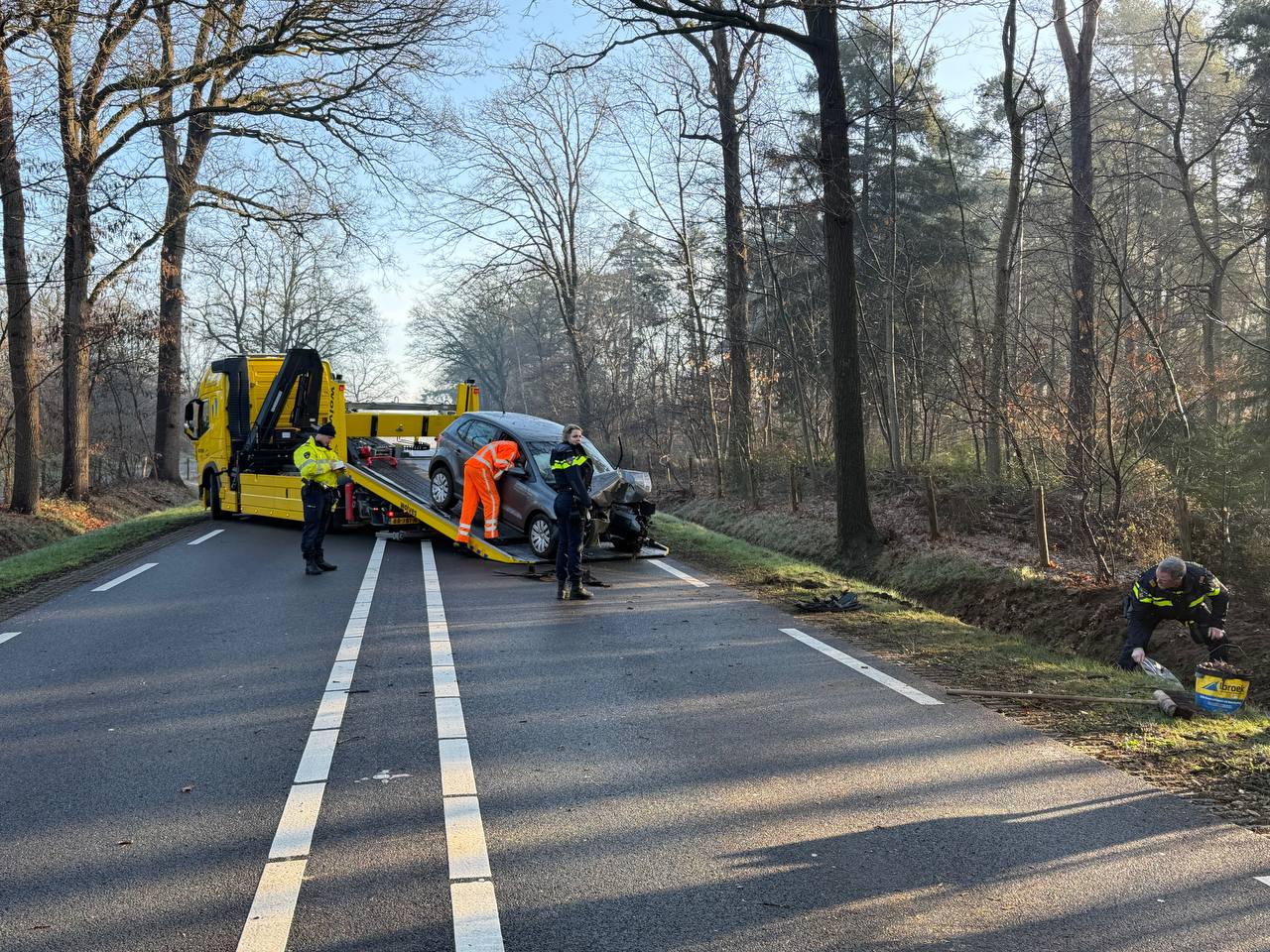 Eenzijdig ongeval N350 Wierden
