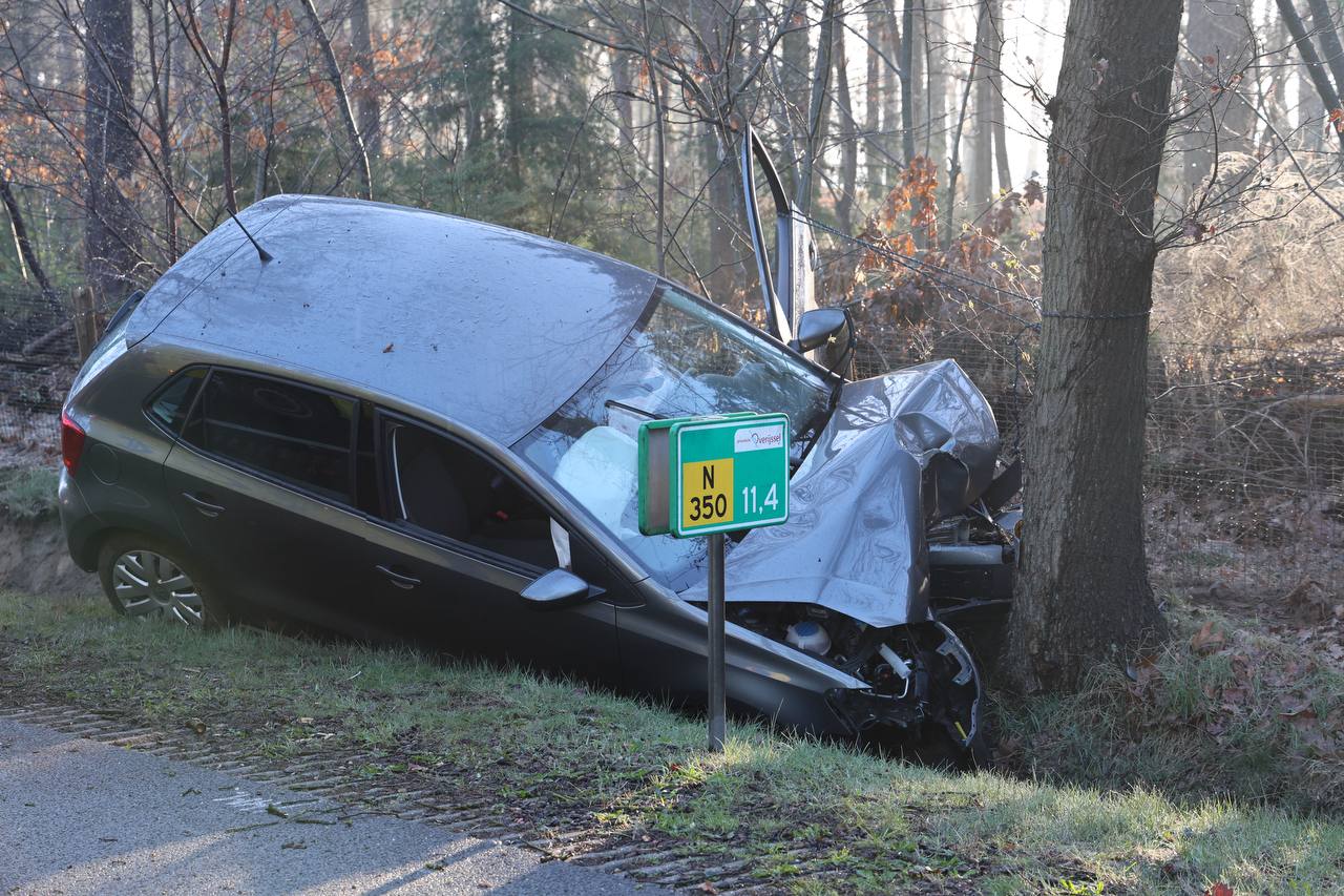 Eenzijdig ongeval N350 Wierden