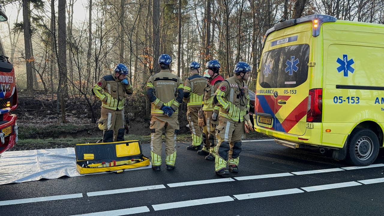 Eenzijdig ongeval N350 Wierden