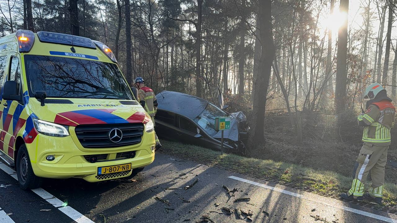 Eenzijdig ongeval N350 Wierden