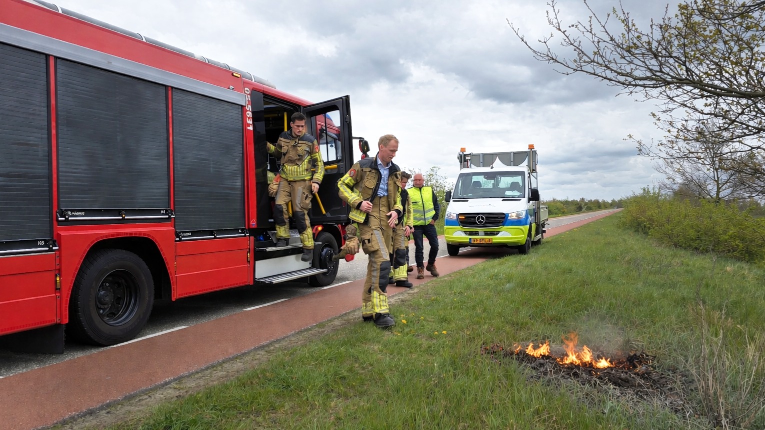 Bermbrand Leemslagenweg Enter